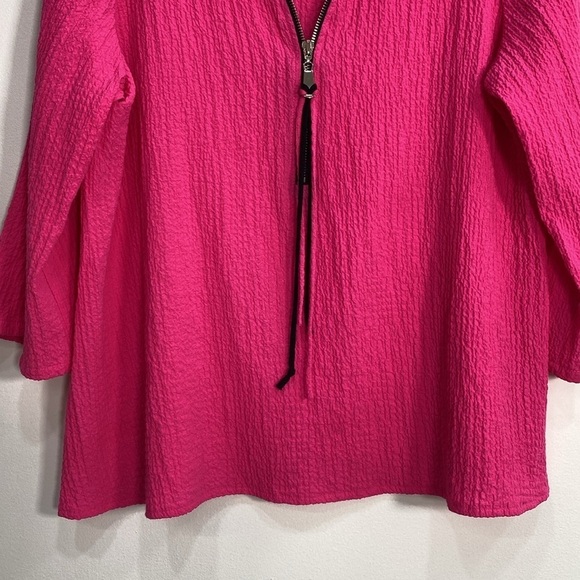 IC by Connie Crinkle Blouse Women's Medium Pink - Picture 4 of 8